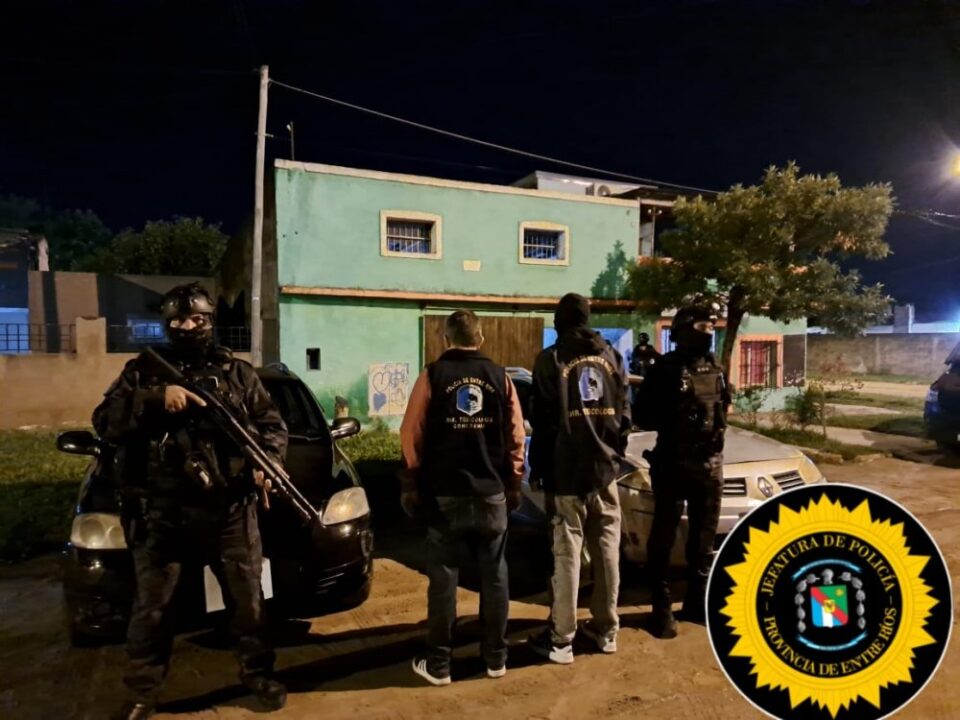 Importante allanamiento con resultado positivo en operativo antidrogas.