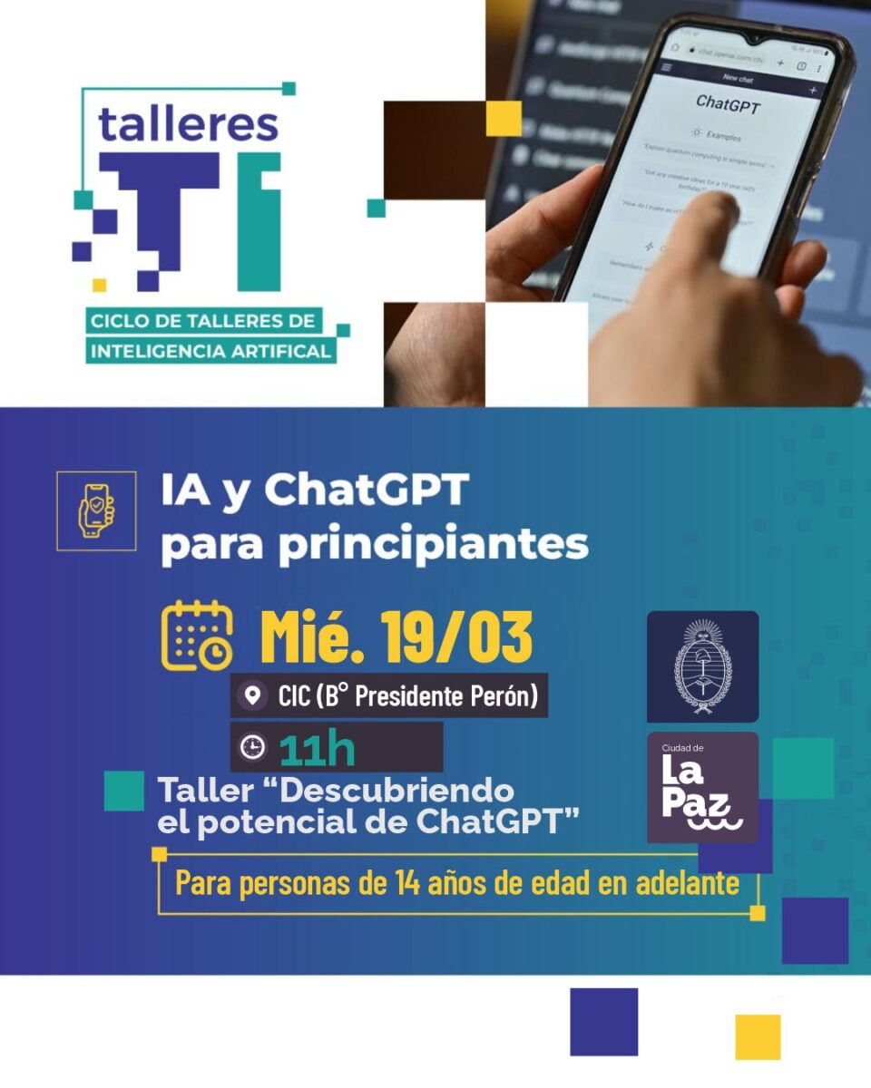 CONTINÚAN LOS TALLERES SOBRE INTELIGENCIA ARTIFICIAL