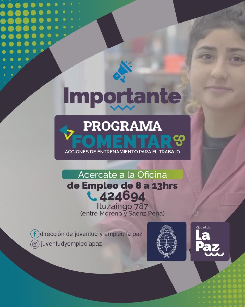 CONOCÉ EL PROGRAMA FOMENTAR EMPLEO