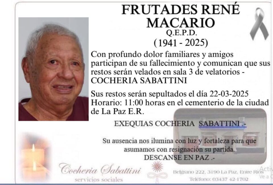 fallecio en la ciudad de la paz
