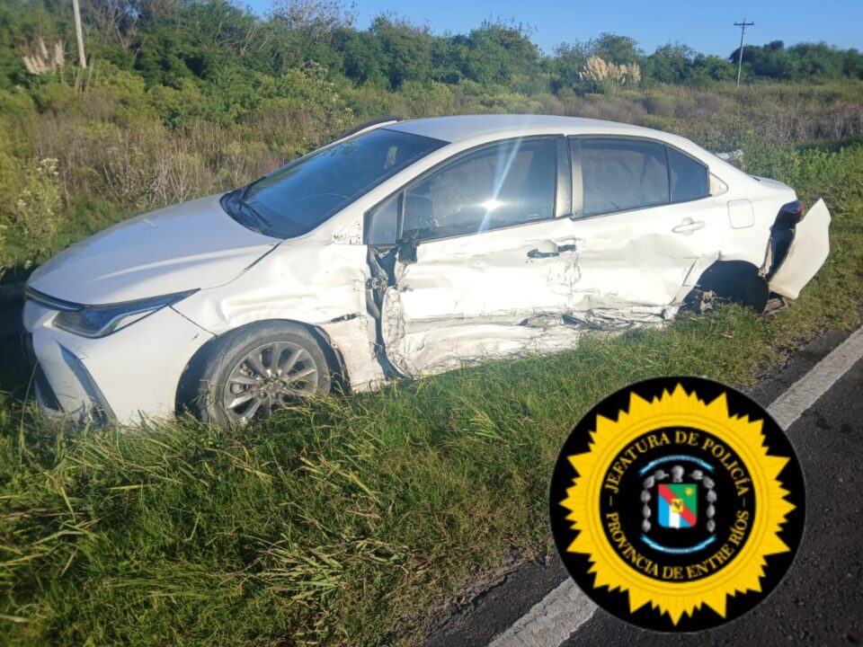 Accidente de tránsito sin heridos en Ruta Nacional N° 12