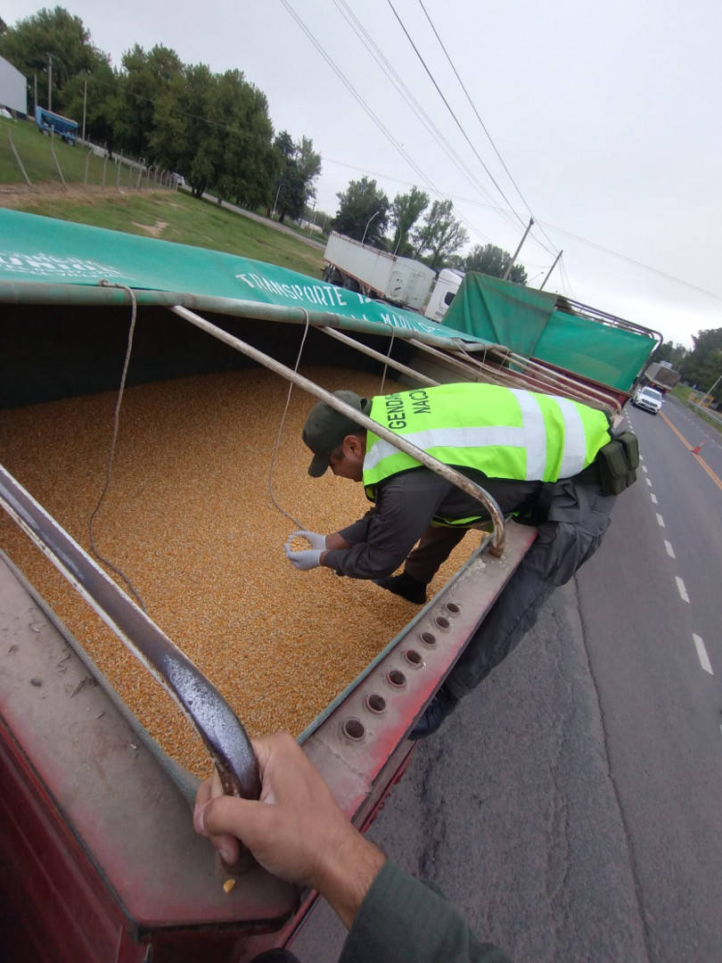En Córdoba controlaron camiones que transportaban más de 90 toneladas de granos en infracción