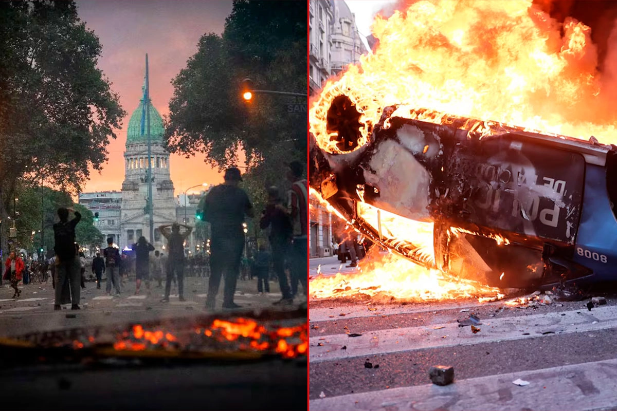 Violencia dentro y fuera del Congreso: agresiones, incidentes, fotógrafo herido y cacerolazos