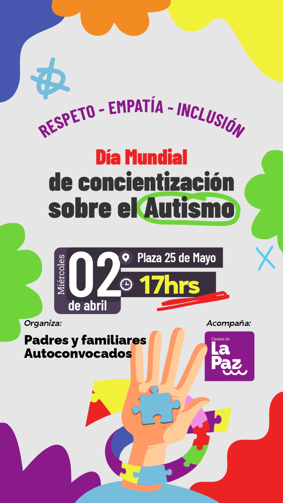 ACTIVIDAD POR EL DÍA MUNDIAL DE CONCIENTIZACIÓN SOBRE EL AUTISMO
