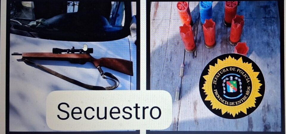 Allanamiento en Santa Elena en el marco de una investigación por daños