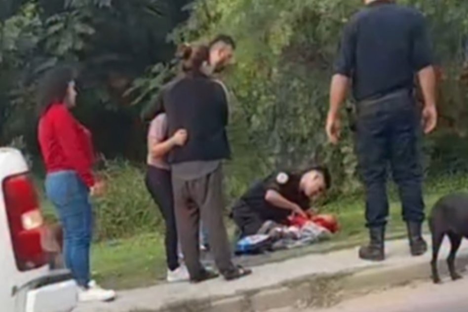 Trágico accidente: Niño de cuatro años atropellado por un motociclista al cruzar la calle