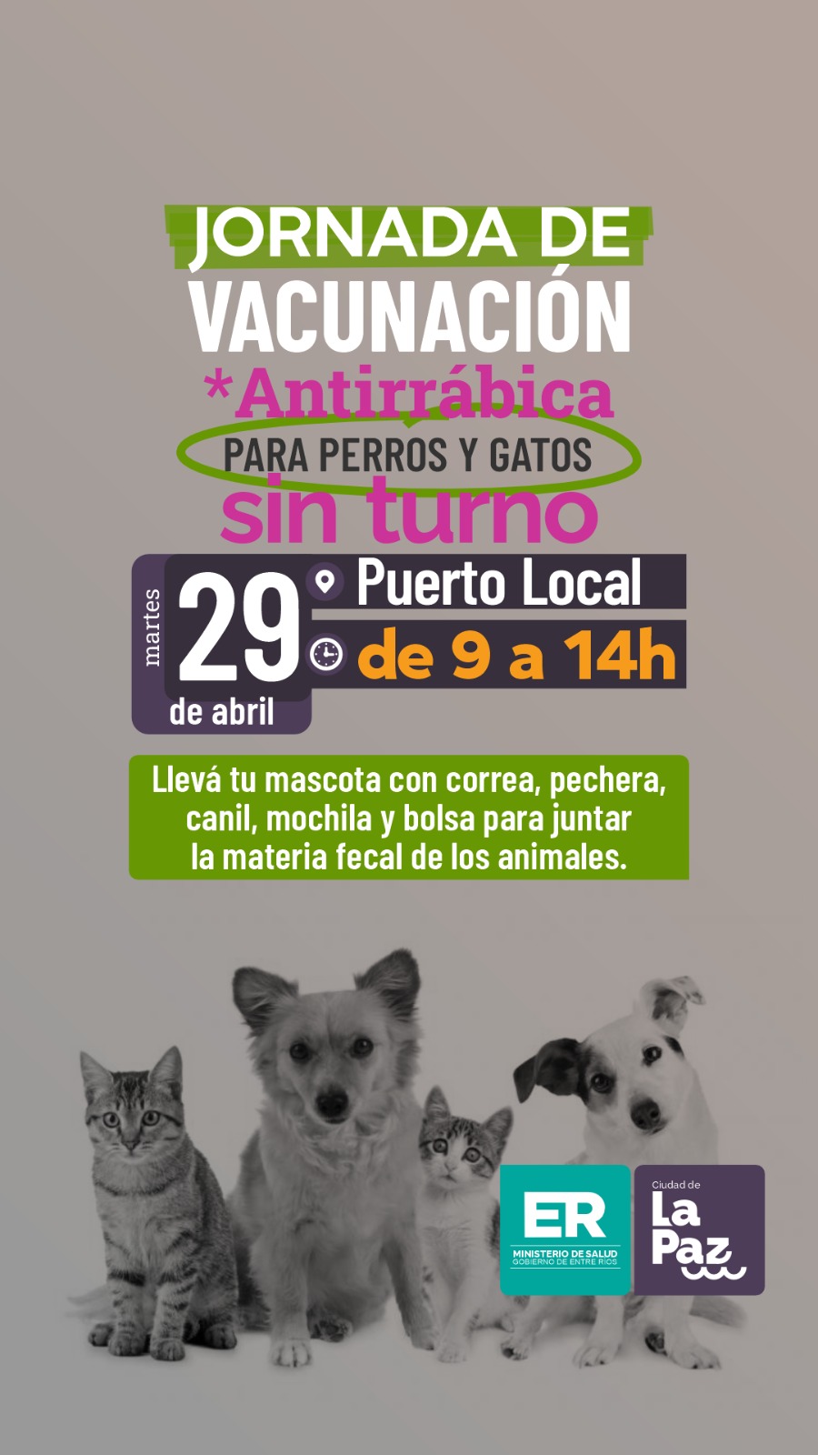 Jornada de Vacunación Antirrábica en La Paz