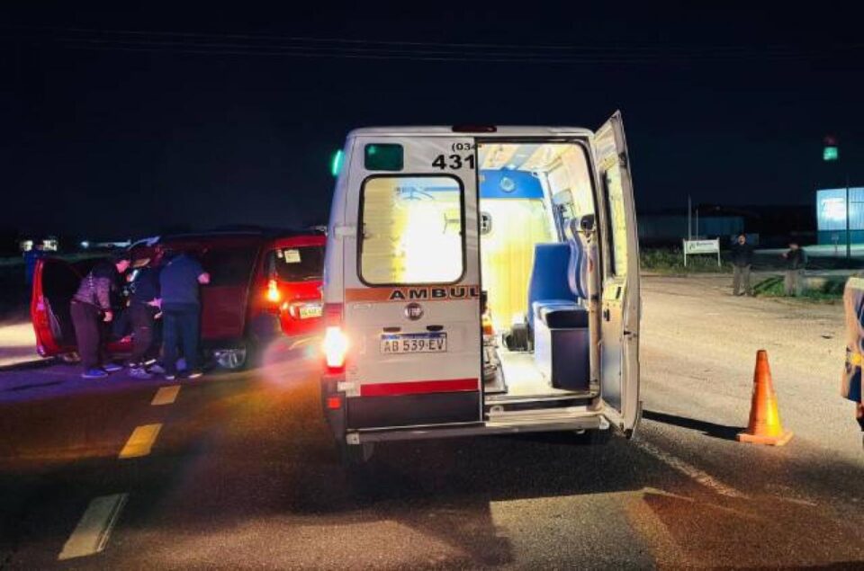 Choque en Ruta 14: una mujer murió y tres personas resultaron heridas