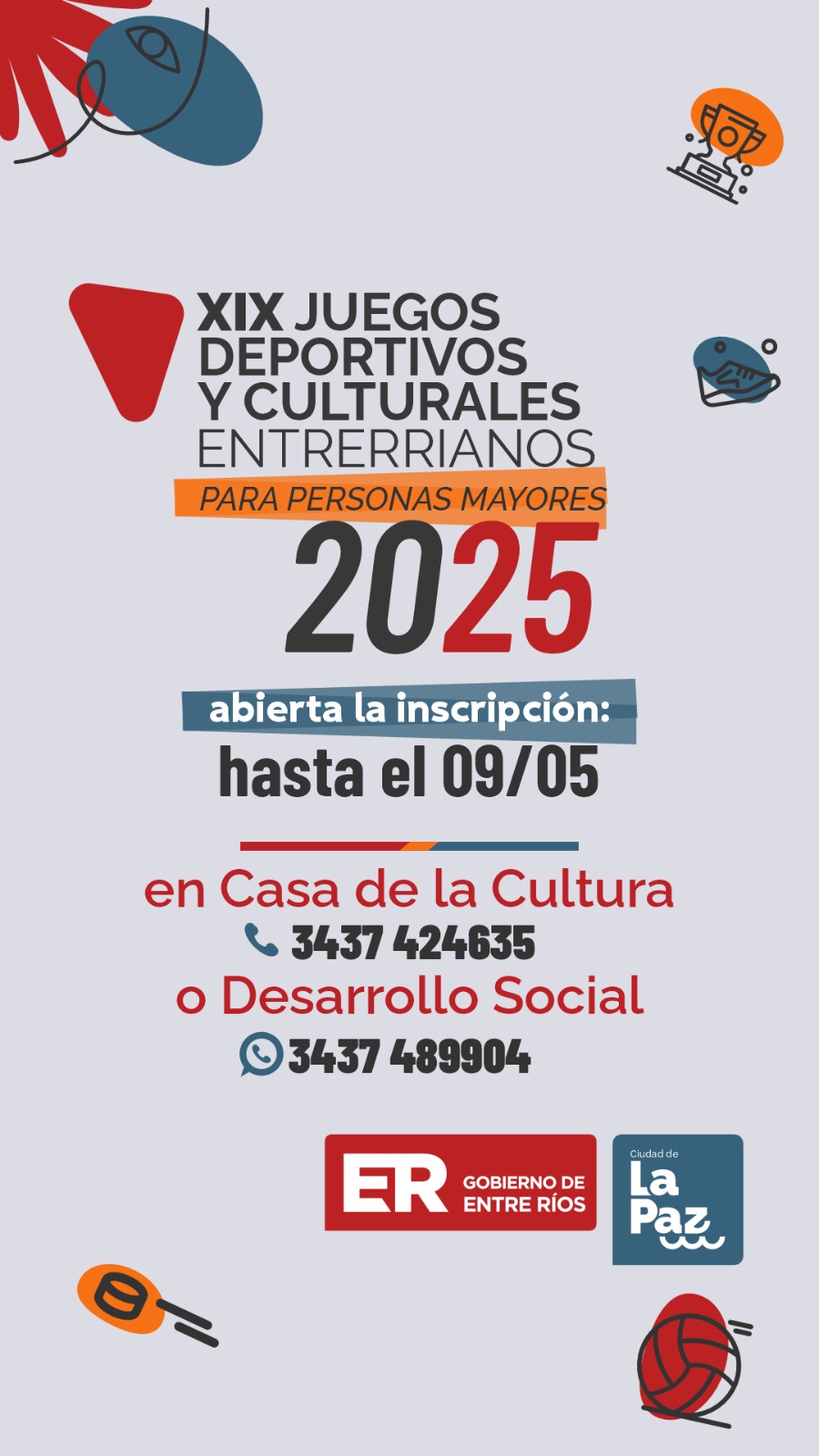 XIX JUEGOS DEPORTIVOS Y CULTURALES ENTRERRIANOS PARA ADULTOS MAYORES