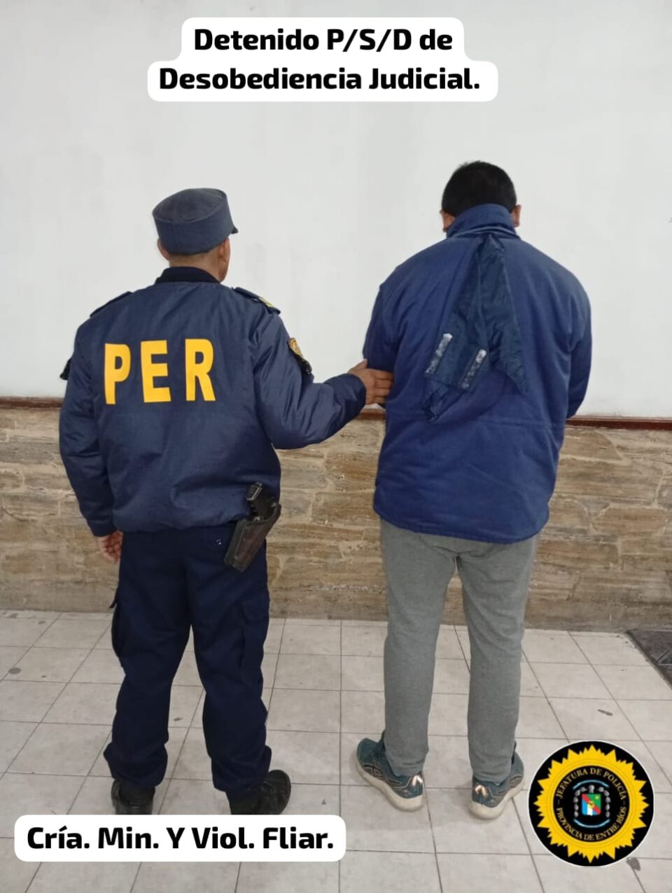 Detienen a un hombre en La Paz por desobediencia a medida judicial