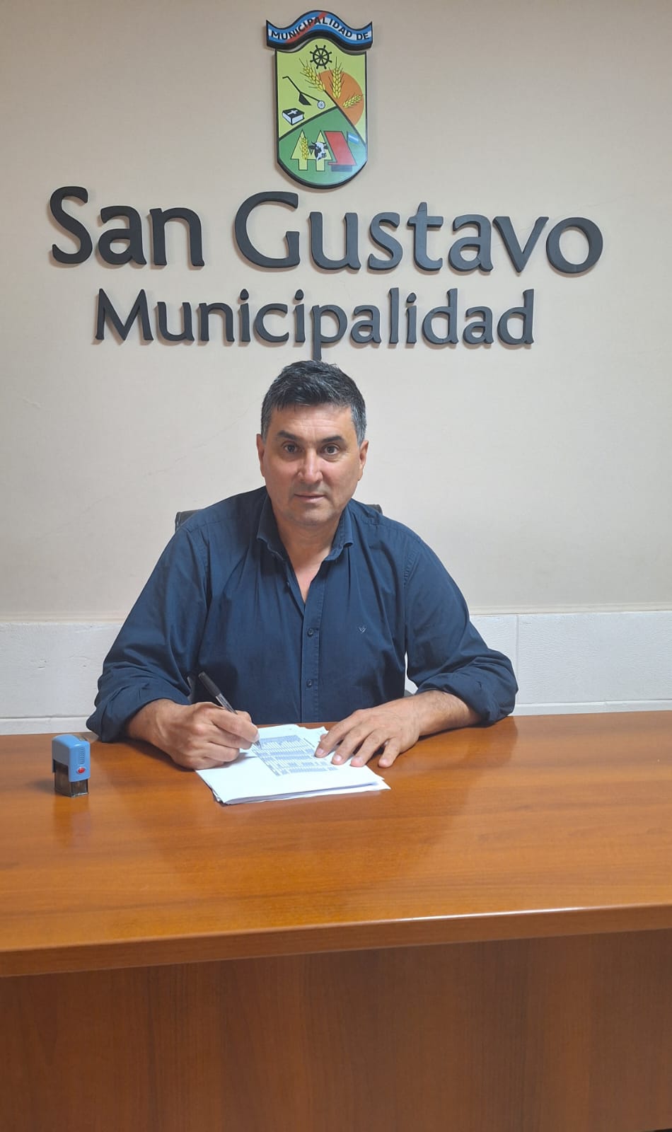 San Gustavo: el intendente César Simino habló sobre clima y obras públicas