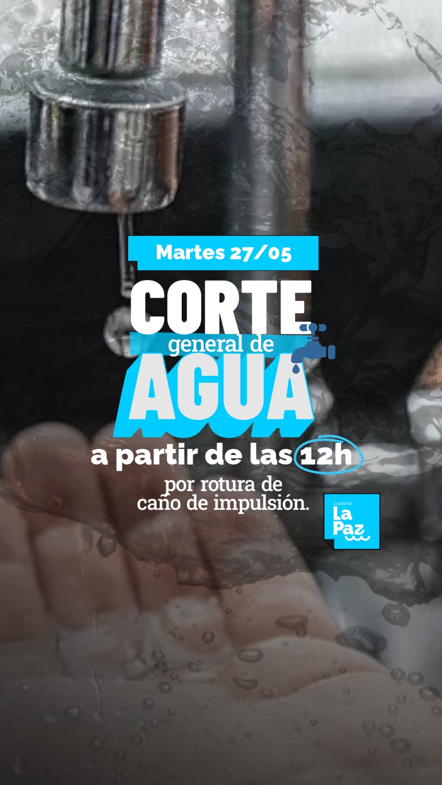 martes 27 mayo corte de  agua