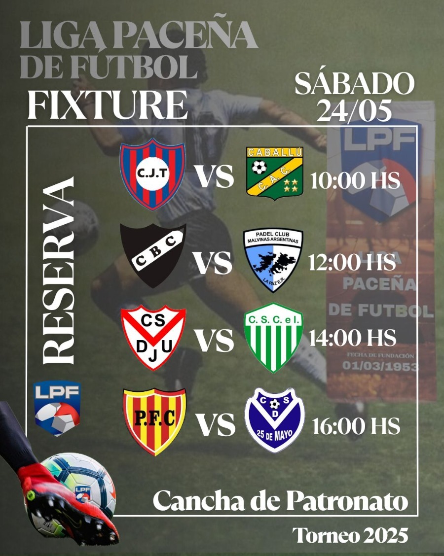Liga Paceña de Fútbol: Fixture del sábado 24 de mayo, Torneo 2025 en la cancha de Patronato