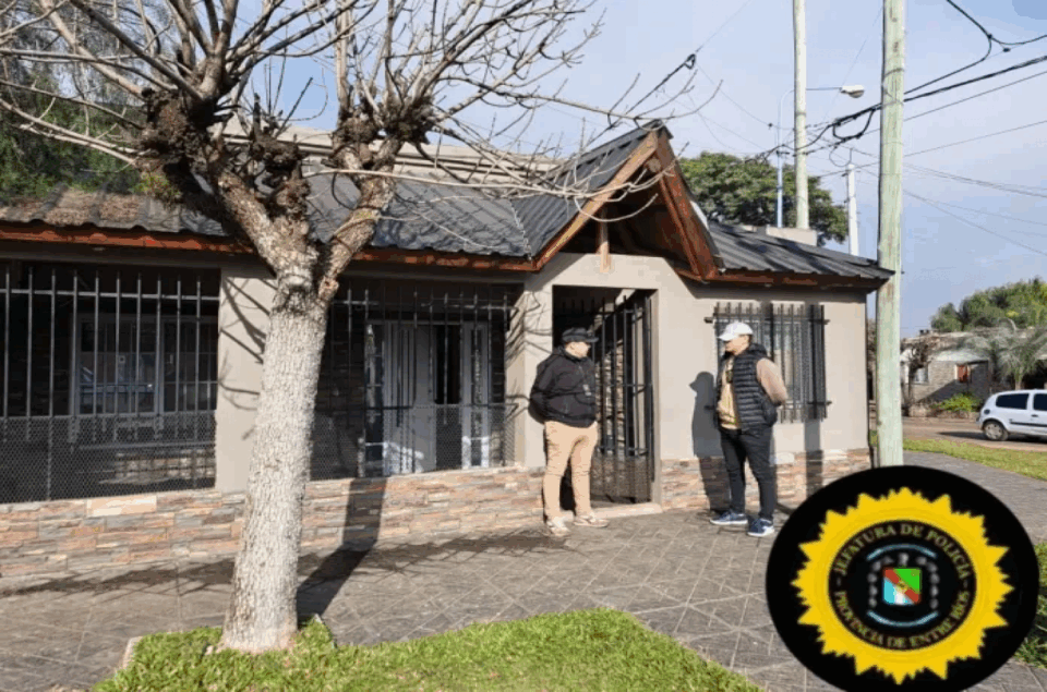 Allanaron en Concordia la casa de inspector de Tránsito por estar vinculado a una banda
