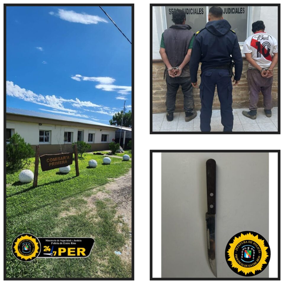 Detenidos por amenazas con arma blanca en barrio La Milagrosa
