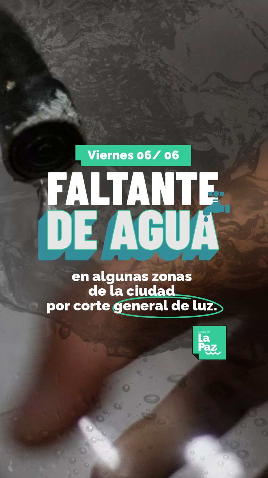COMUNICADO IMPORTANTE: FALTANTE DE AGUA
