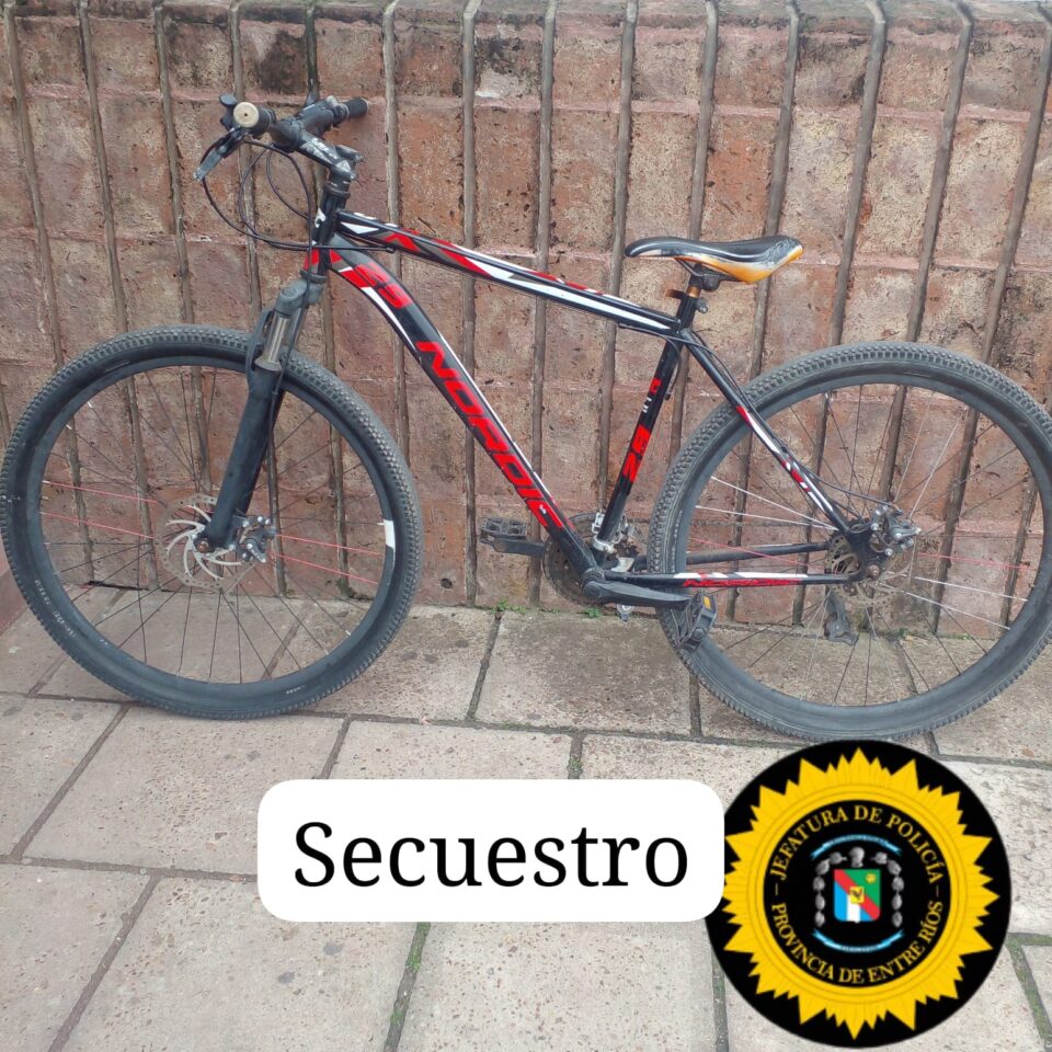 Santa Elena: recuperan bicicleta robada tras operativo policial