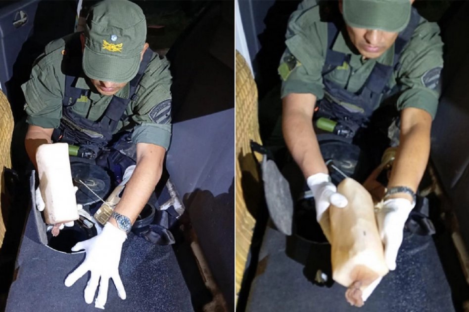 Gendarmería incauta 19 kilos de cocaína ocultos en el tanque de un auto en Jujuy