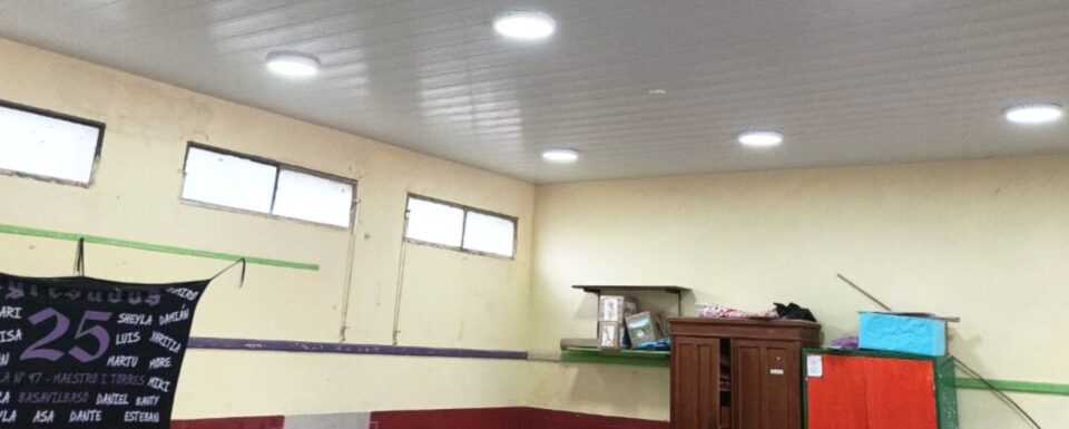 Finalizó una obra de emergencia en escuela de Basavilbaso