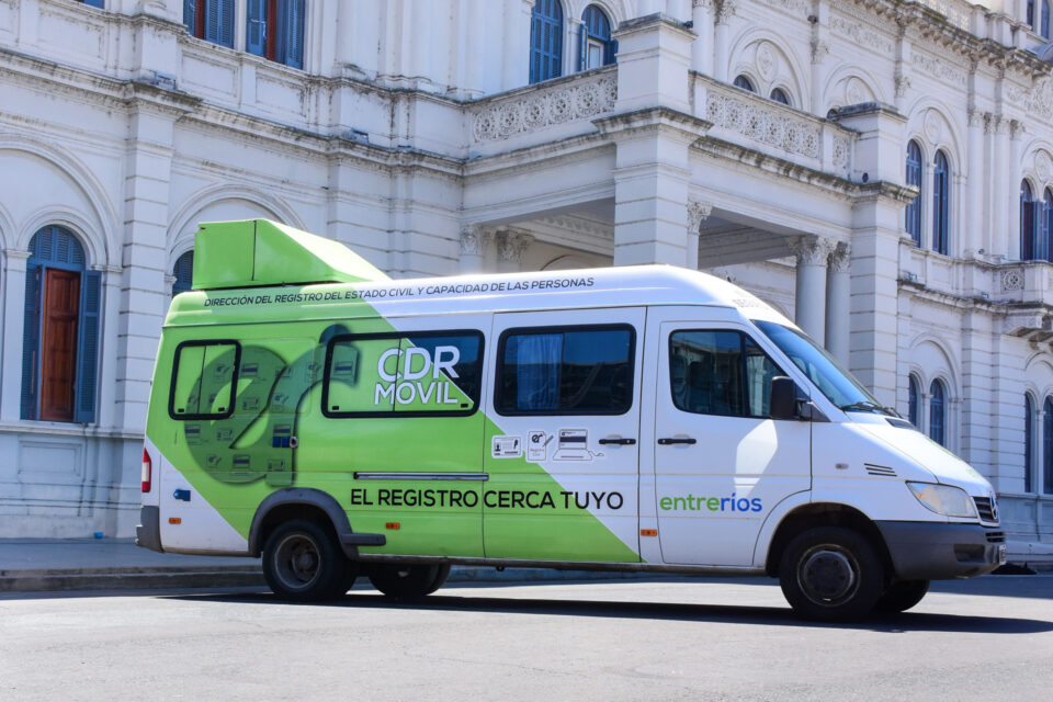El Registro Civil Móvil estará presente en diferentes localidades entrerrianas
