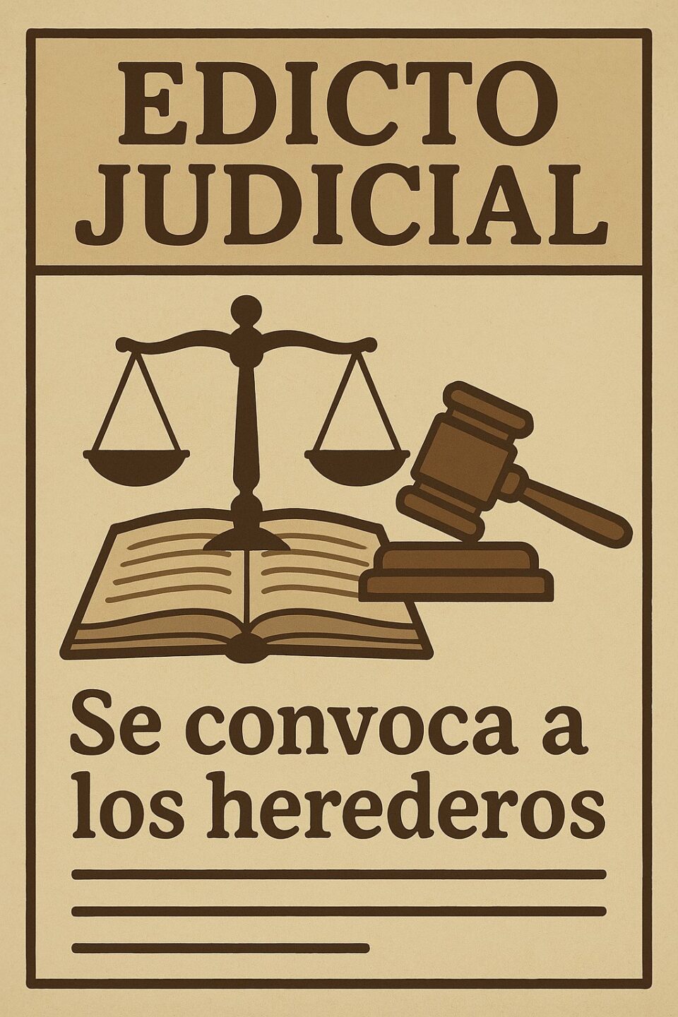 Edicto Judicial: Convocatoria a Herederos de Cristóbal Ayala Bargas