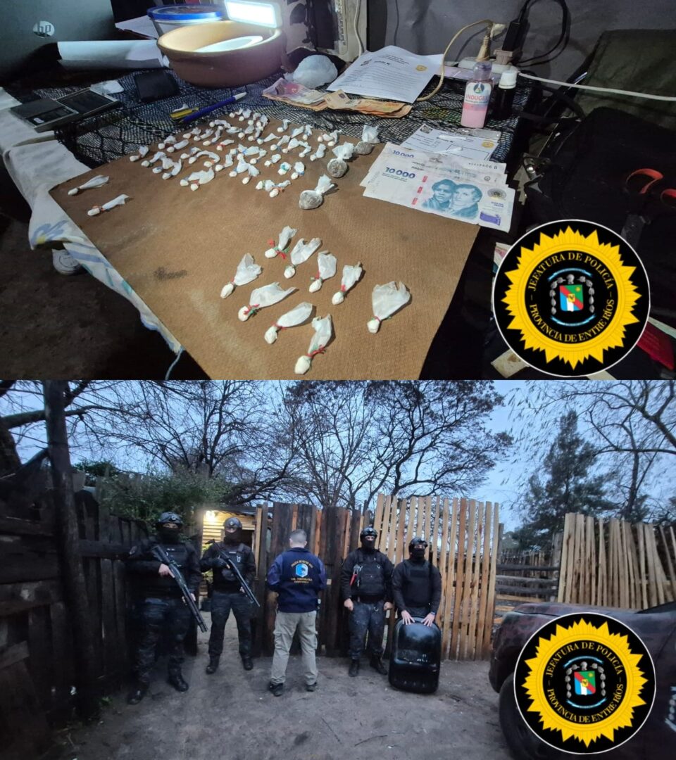 ALLANAMIENTO POR DIVISIÓN DROGAS PELIGROSAS: SECUESTRO DE ESTUPEFACIENTES, DINERO Y DOS PERSONAS DETENIDAS