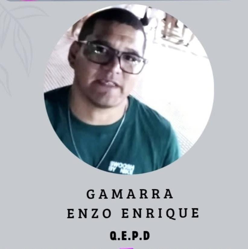 Fallecio en la paz  Gamarra Enzo Enrique a sus 39 años de edad
