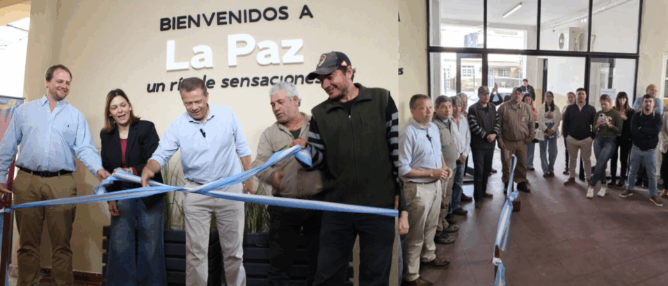 Inauguración con escándalo en La Paz: Sarubi quedó fuera del corte de cinta y estalló la interna con el intendente Martin