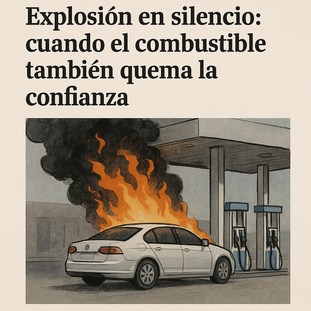 Explosión en silencio: cuando el combustible también quema la confianza