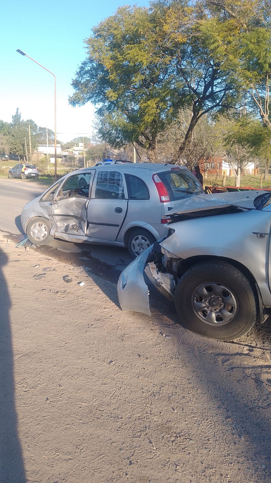  Accidente vehicular en el acceso a La Paz avenida hermanos Kennedy