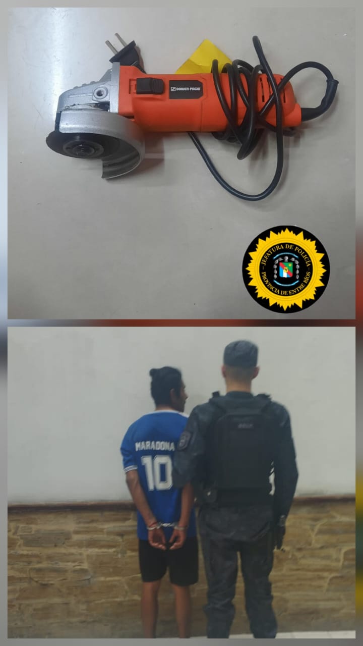 Hurto en flagrancia en Barrio Sin Ley: un detenido
