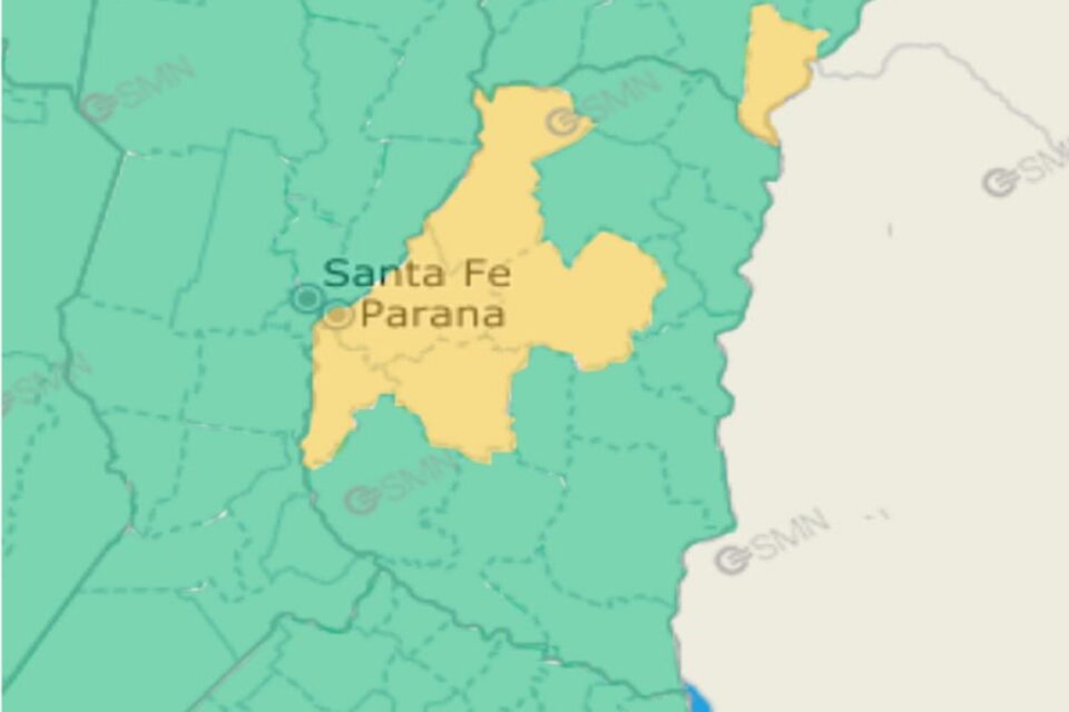 Alerta amarilla por frío extremo para cinco departamentos