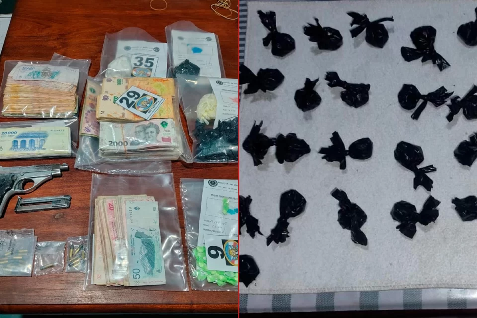  Allanamiento frente a una capilla en Anacleto Medina: droga, dinero y armas