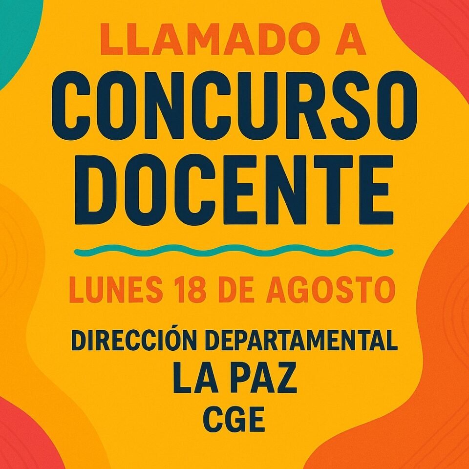LLAMADO A CONCURSO DDE LA PAZ