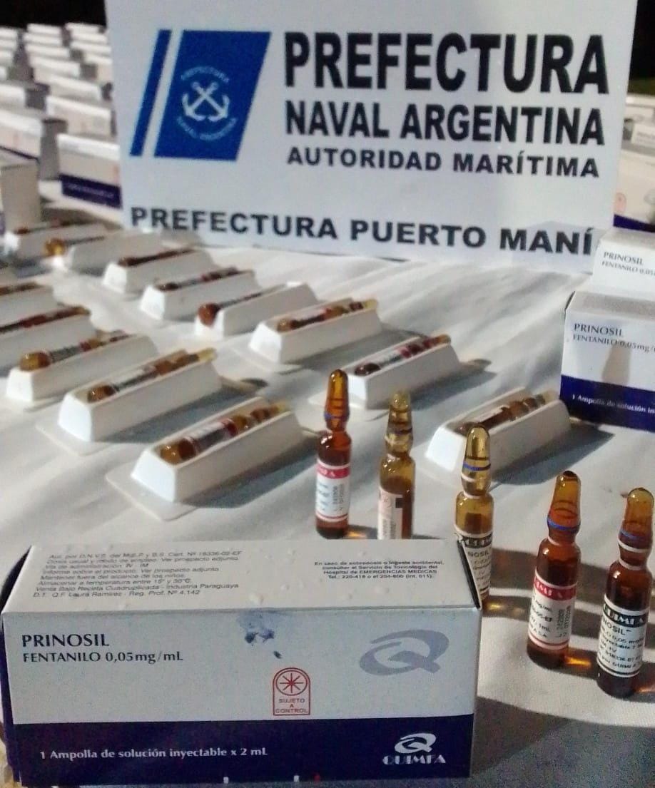 Golpe al narcotráfico en el Paraná: Prefectura secuestró droga y fentanilo valuados en 500 millones