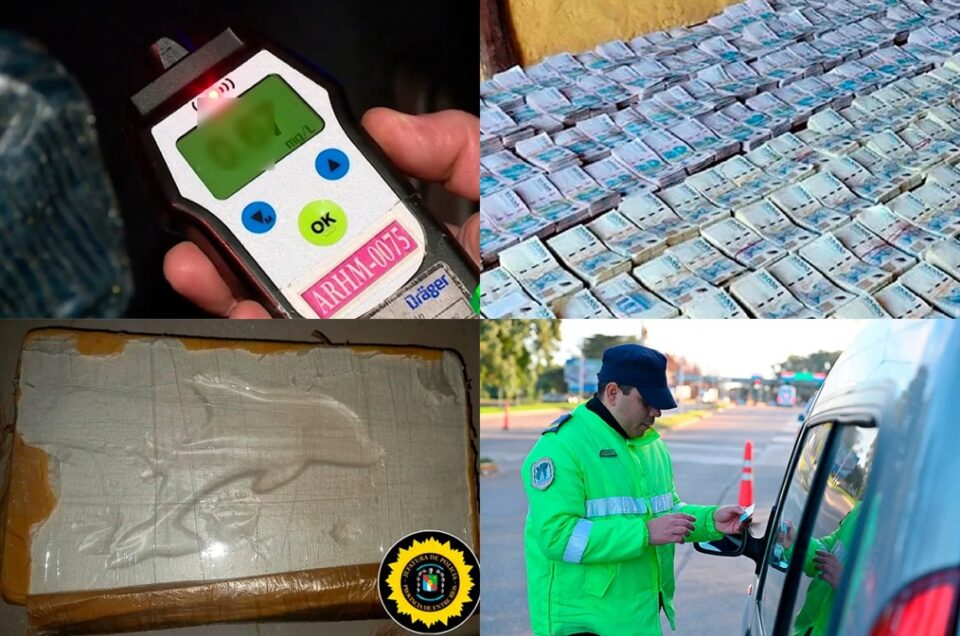 Controles viales en Entre Ríos: detectaron 657 conductores ebrios e incautaron más de 304 millones de pesos