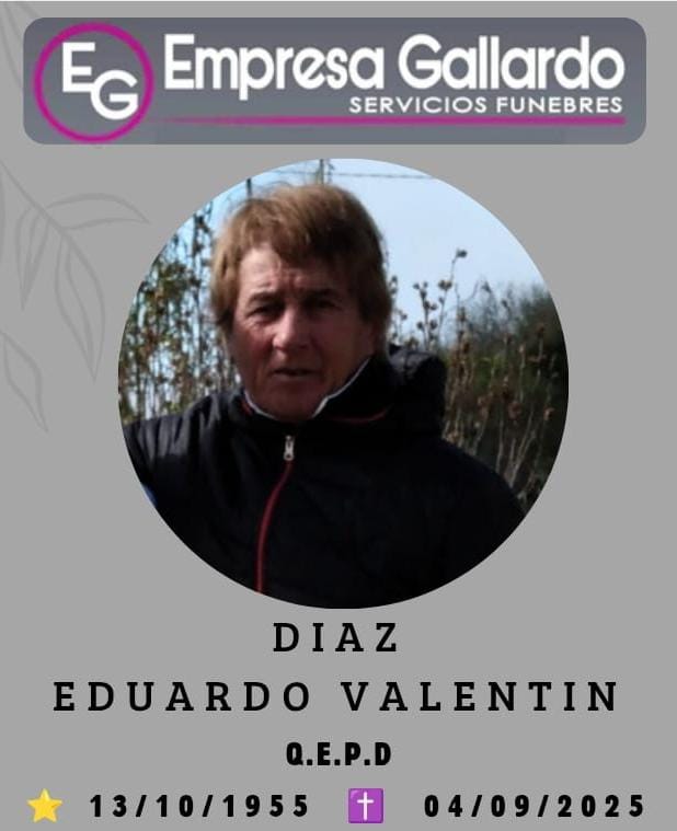 Fallecio en la ciudad de la paz Eduardo Valentín Díaz