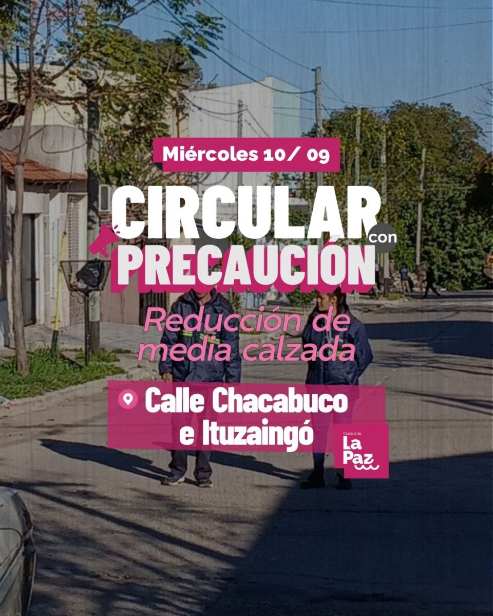 Atención Circular con  precaución