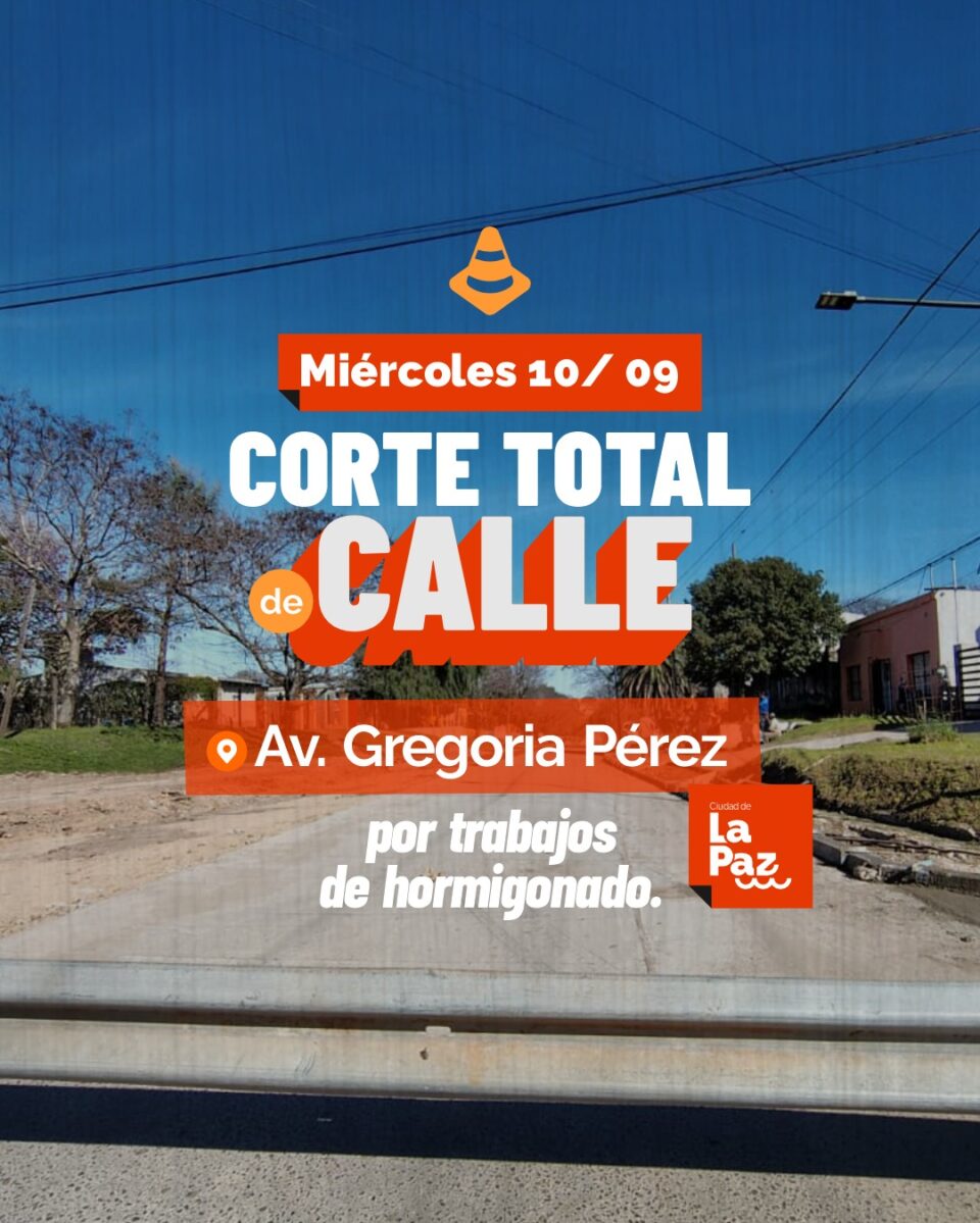 Atención  corte de calle