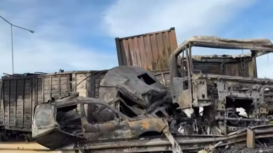 Cinco muertos tras choque múltiple e incendio en la Panamericana, a la altura de Campana