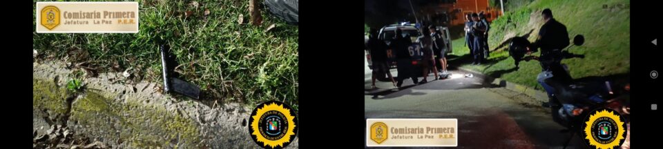 La Paz: cinco menores fueron interceptados tras amenazar a un transeúnte con un arma casera