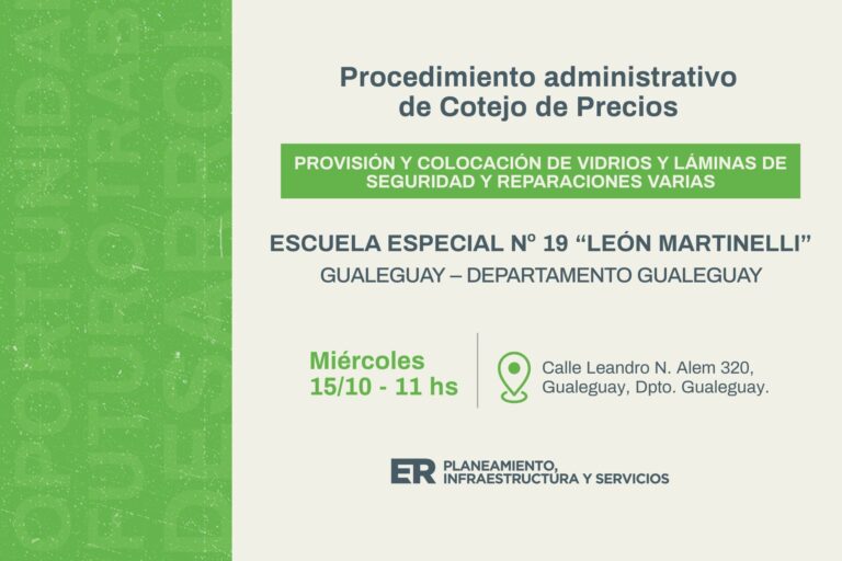 Ejecutarán trabajos de seguridad y mantenimiento en escuela de Gualeguay