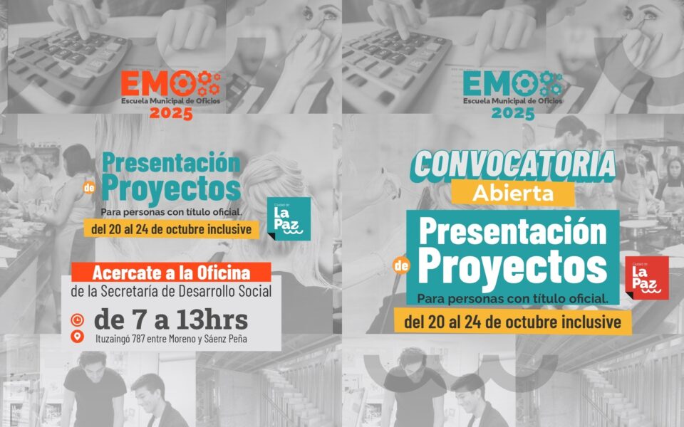 PRESENTACIÓN DE PROYECTOS: MAÑANA, ÚLTIMO DÍA