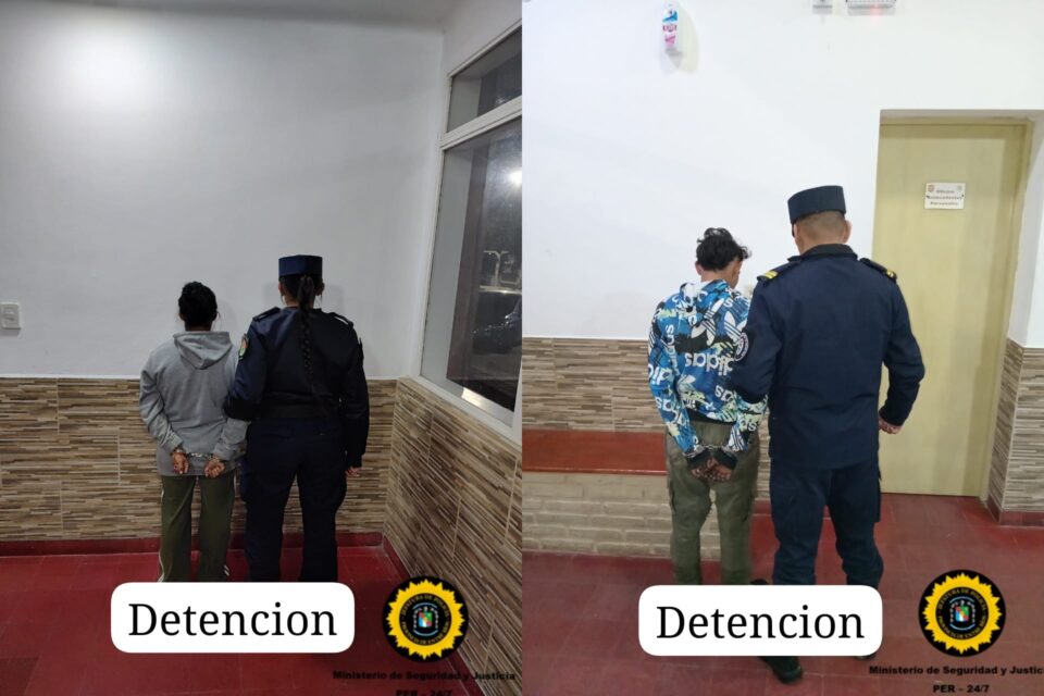 Violento episodio en Santa Elena: agresión con gomera, tumulto vecinal y daños a móviles policiales