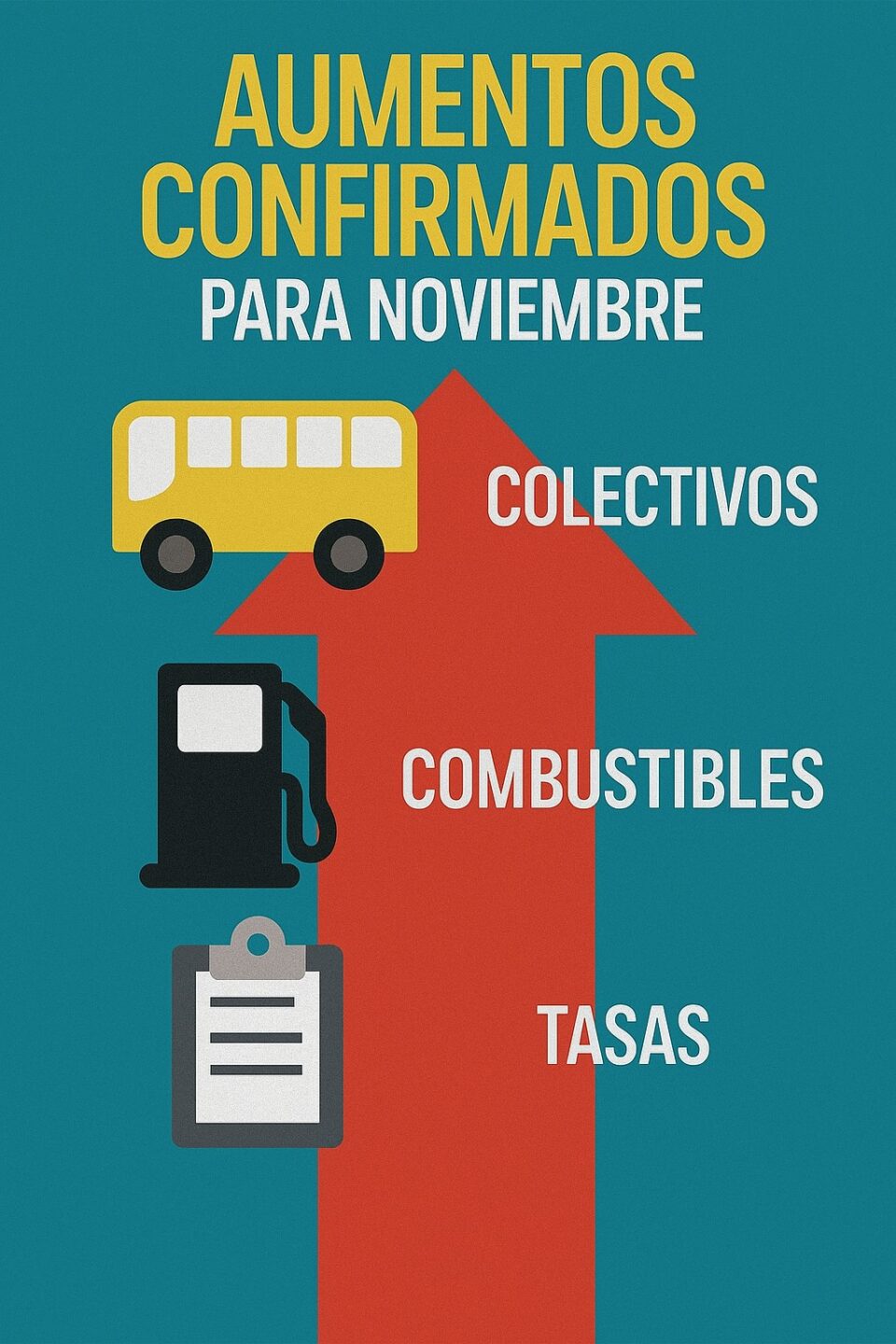 para noviembre se vienen  aumentos