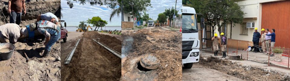AVANZAN LAS OBRAS QUE MEJORAN LOS SERVICIOS EN DISTINTOS PUNTOS DE LA CIUDAD