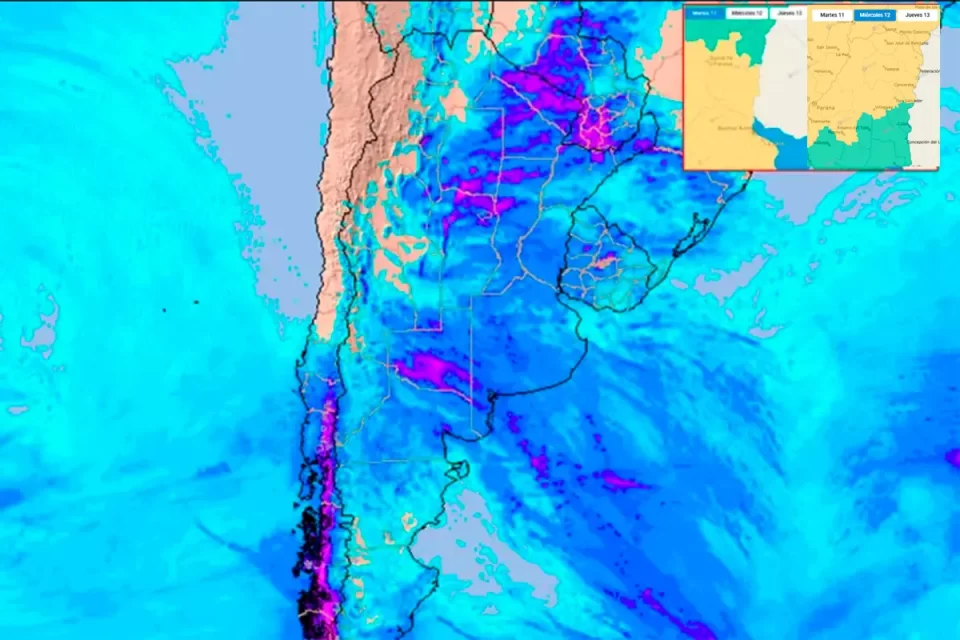 Rige una alerta por tormentas para Entre Ríos: cuándo llegarían las lluvias