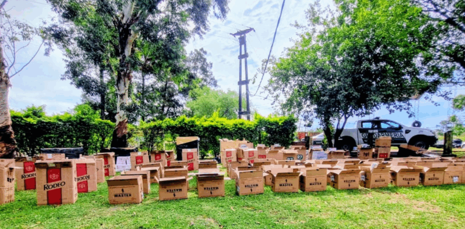 Formosa: Incautan 147.630 atados de cigarrillos de contrabando