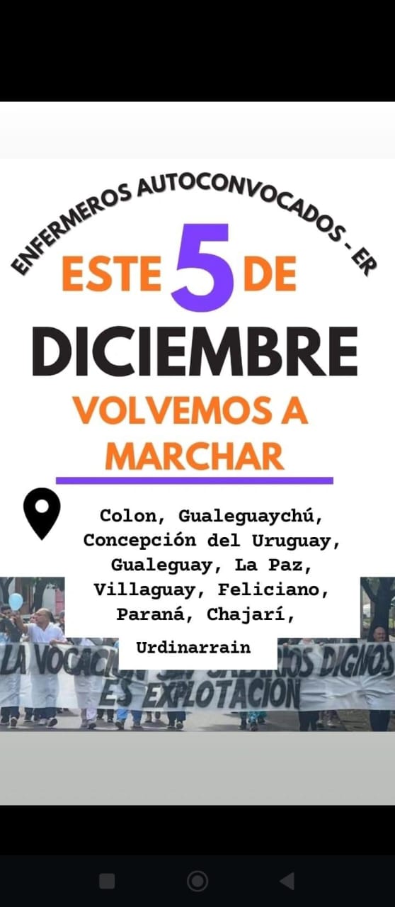 TODOS LOS PROFESIONALES DE ENFERMERIA Y COMUNIDAD ENTRERRIANA:
