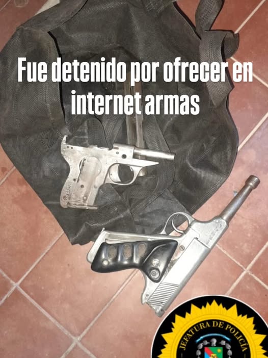 Procedimiento policial en Paraná XIV: un detenido y armas secuestradas